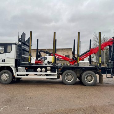 Автомобиль сортиментовоз на шасси SHACMAN 6х4 с КМУ ВМ 10-86 (Площадка Вельмаш, сталь S500)